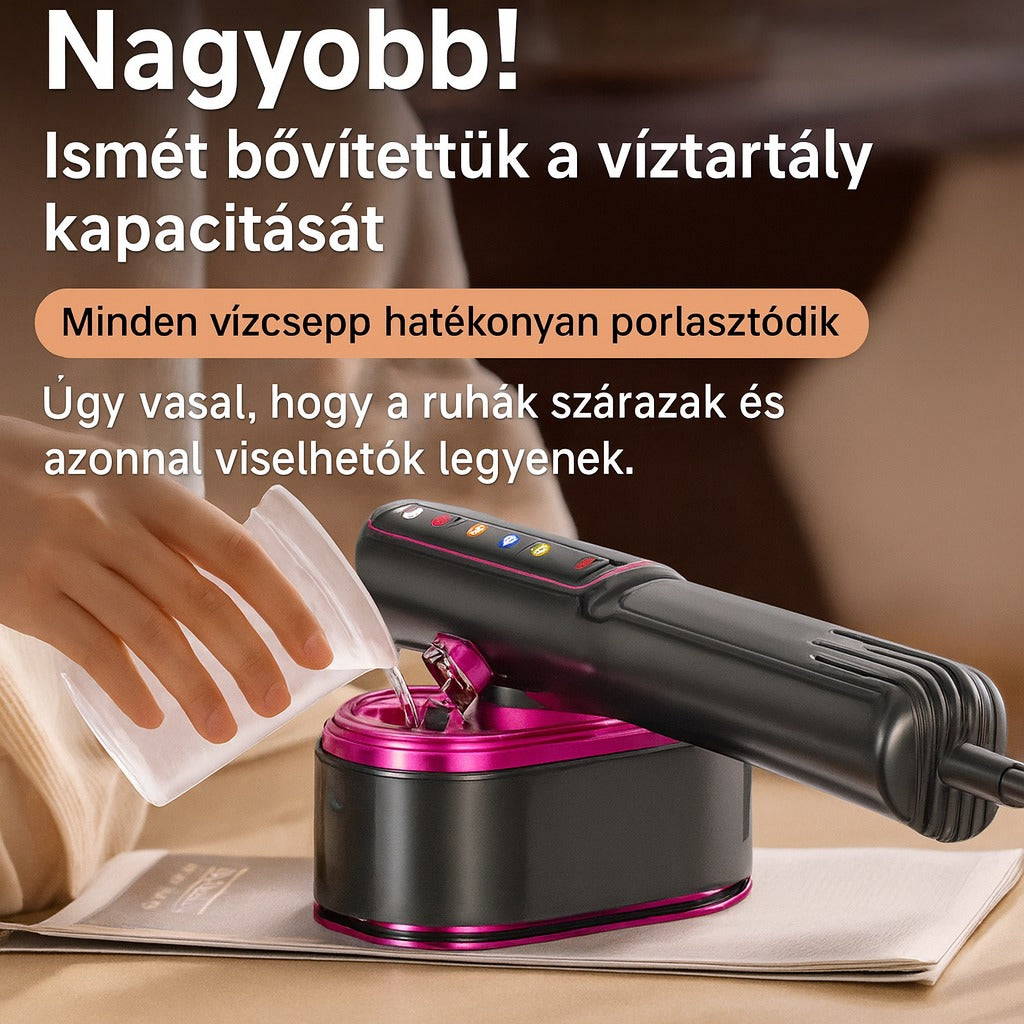 NanoPress Pro – Intelligens hordozható gőzvasaló
