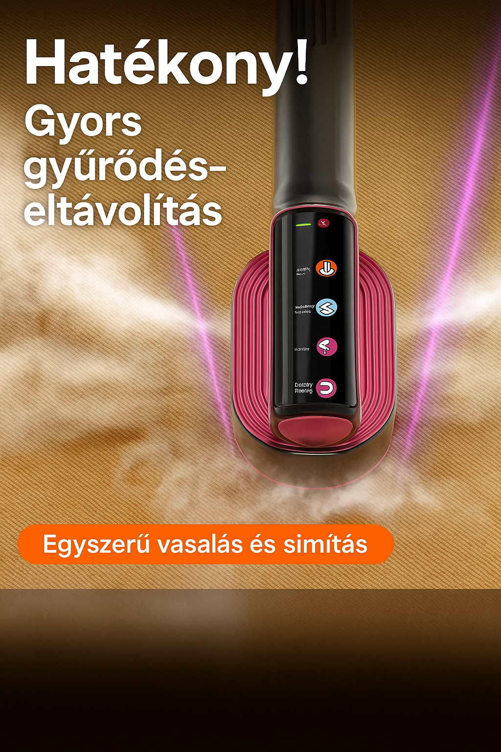 NanoPress Pro – Intelligens hordozható gőzvasaló